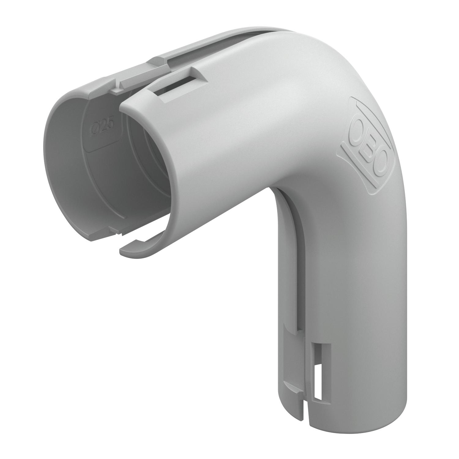 OBO Bettermann Vertr 3000 BMS M25 LGR Quick-Pipe-Bogen 90 Grad