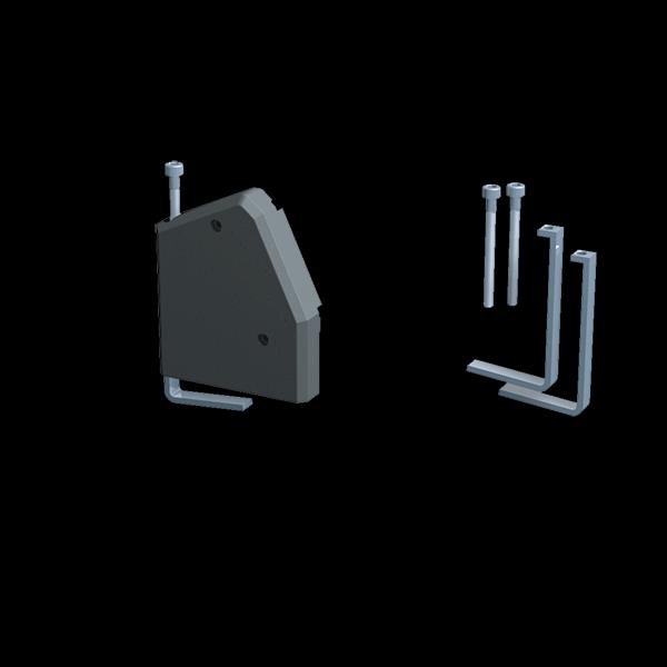 Bachmann 918.001 DESK Haltewinkel schmale Ausführung