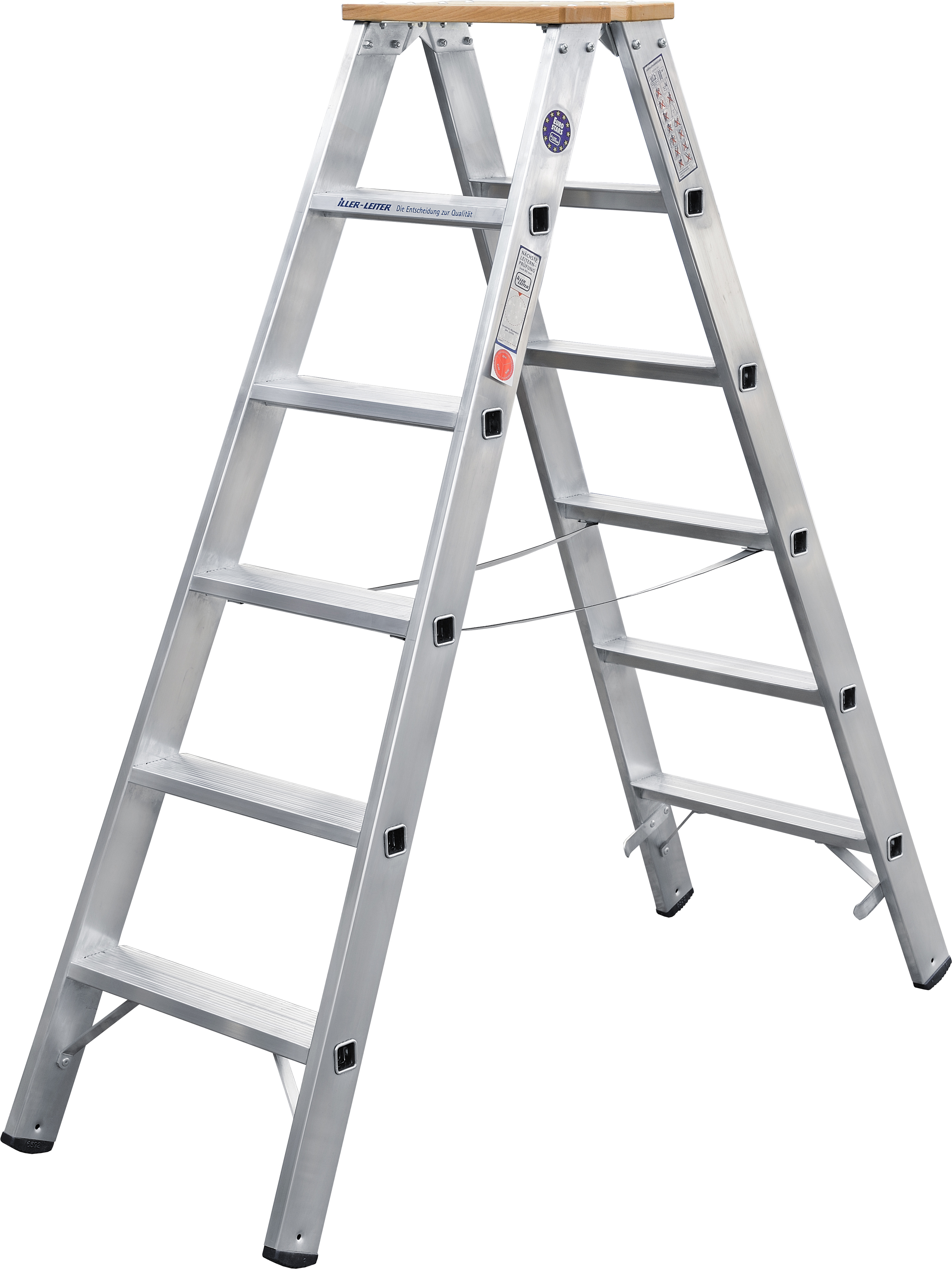 ILLER-LEITER 51710 Stufenstehleiter beidseit. 10 Stufen