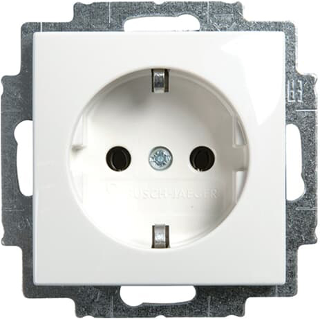 Busch-Jaeger 20 EUC-914 SCHUKO Steckdosen-Einsatz alpinweiß