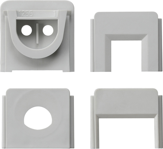 Gira 000730 Zwillingseinführung grau, AP-WG