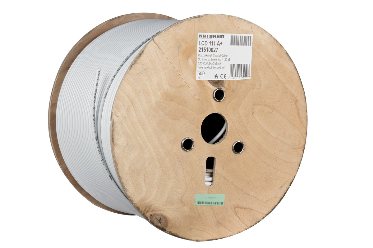 Kathrein LCD 111 A+/500m Eca Koaxialkabel 130 dB, A+