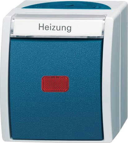 Busch-Jaeger 2601/2 SKWNH-53 Heiz.Notschalter AP, m.Namensschild