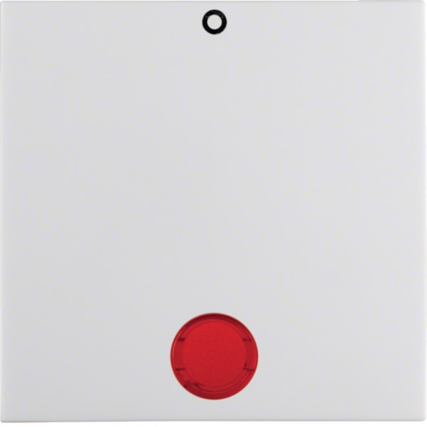 Berker 16248989 Wippe pws/gl mit roter Linse