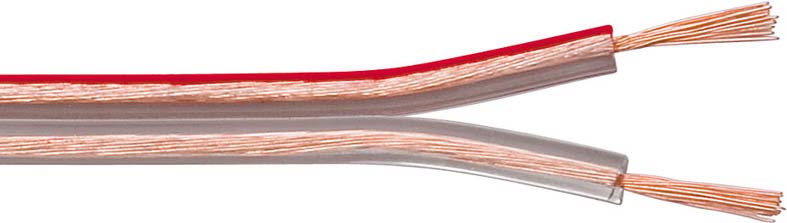 Goobay 15130 Lautsprecherkabel 10m LSP 2x2,5qmm,transp.