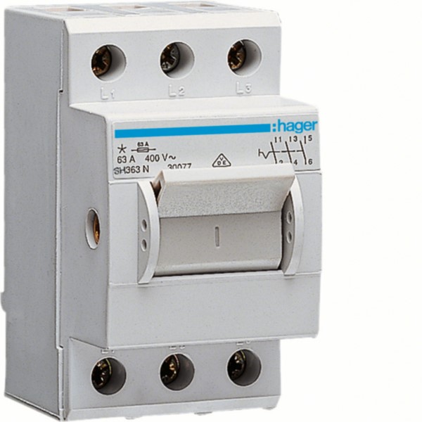 Hager SH363N Ausschalter 63A,3-pol,2.5PLE