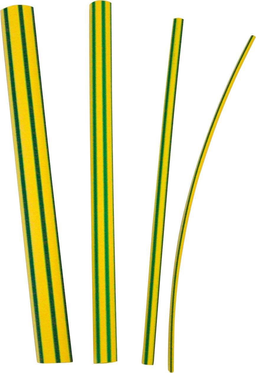 3M Deutschland GTI 3000 24/8 gg Warmschrumpfschlauch dünnw 24/8 mm, grün-gelb