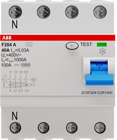 ABB Stotz S&J F204A-40/0,03L FI-Schutzschalter pro M Compact
