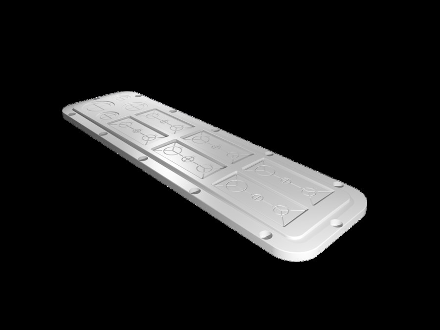 Rittal AX 2564.200 SZ Kunststoff-Flanschpl. Größe 4