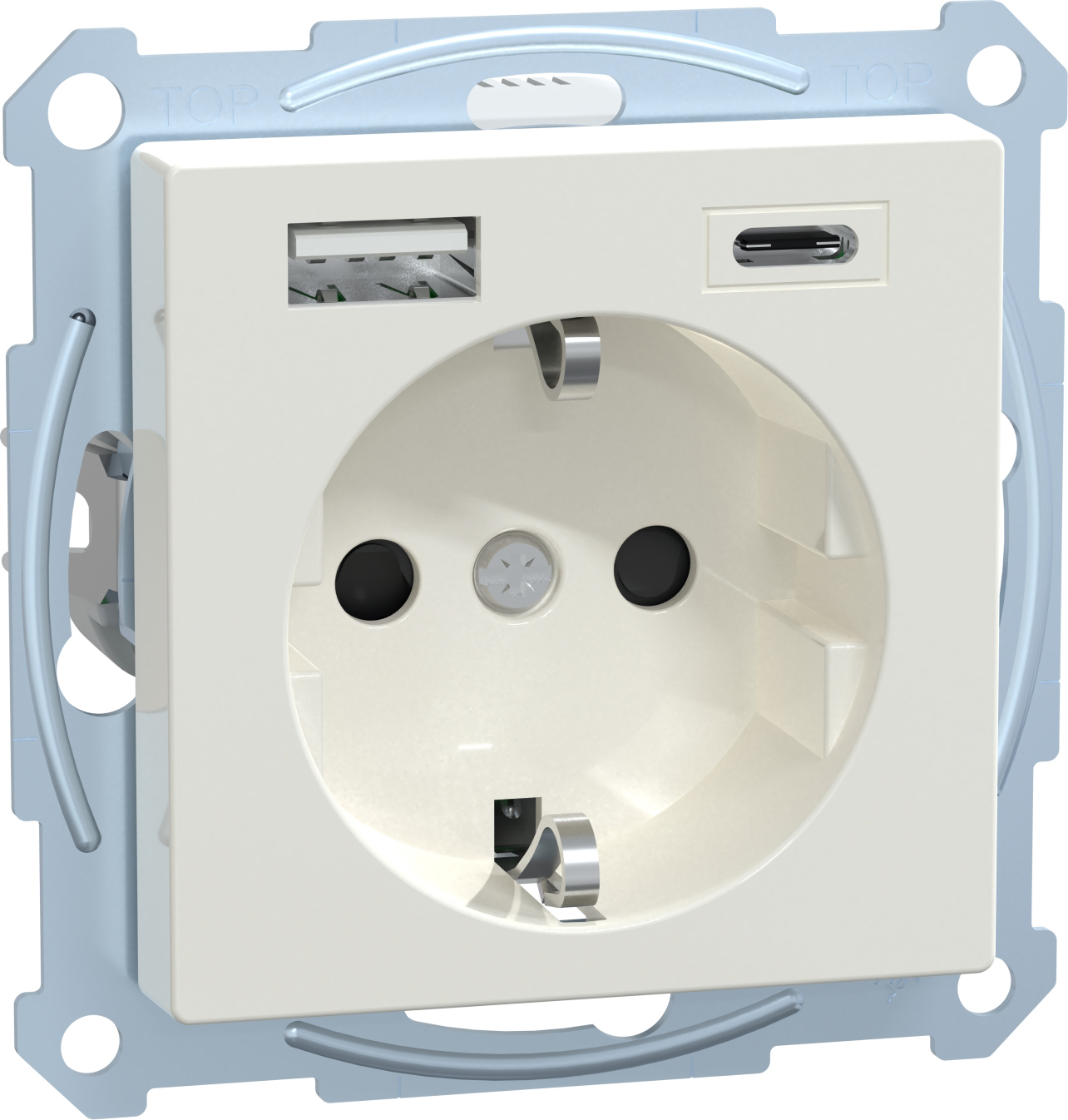 Merten MEG2367-0319 Schuko Steckdose mit USB Ladegerät