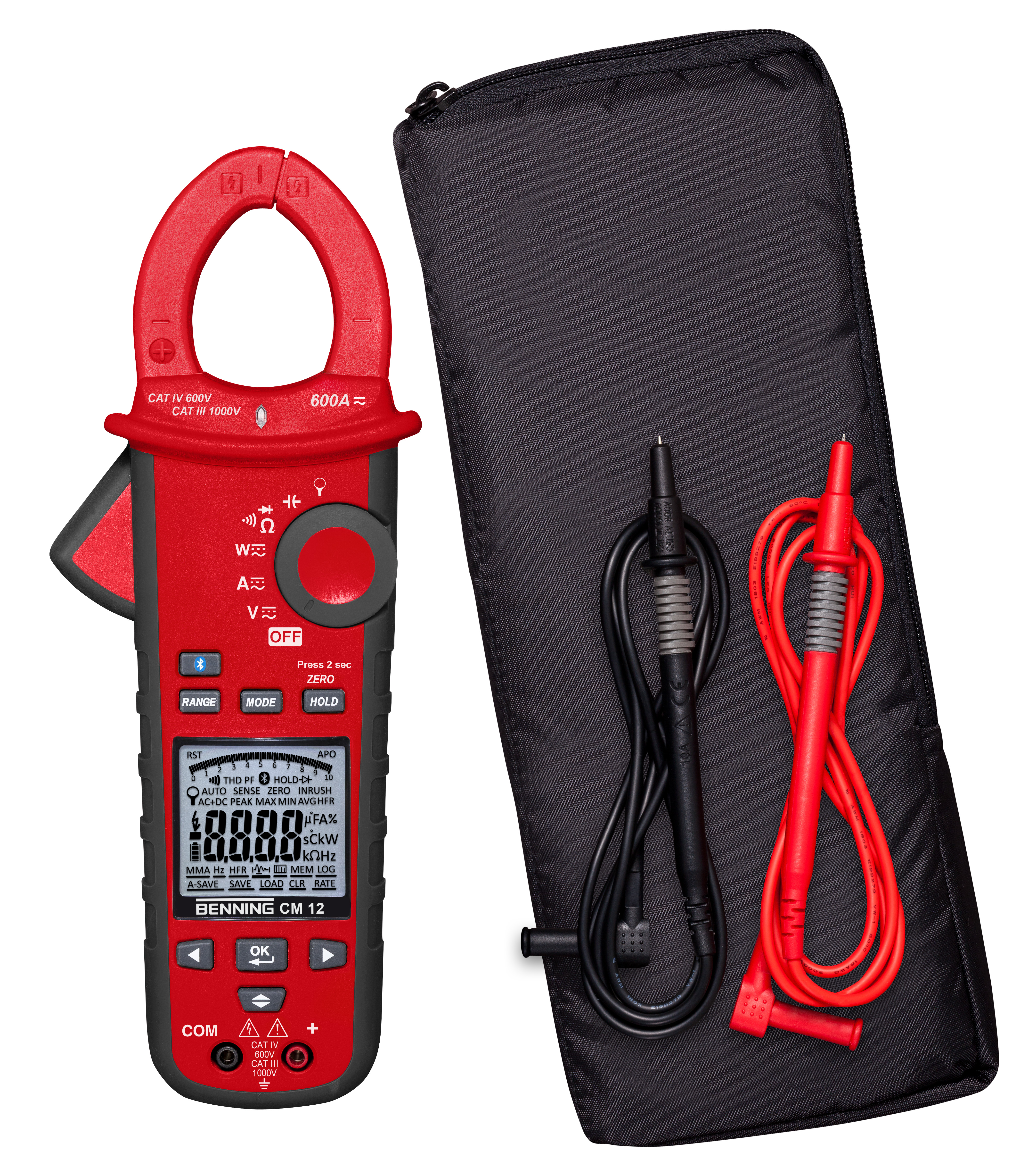 Benning CM 12 Leistungsstromzangen-Mult. DC 0,01-600A