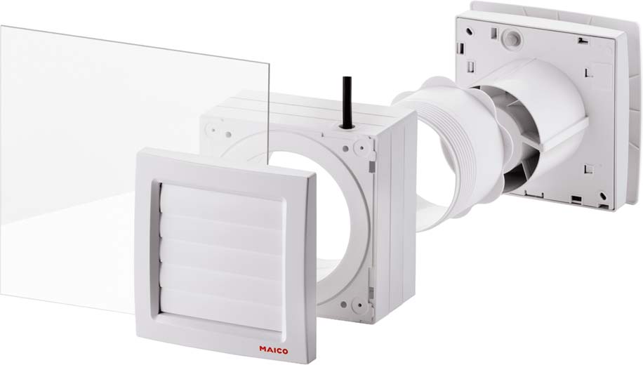 Maico FE 100/1 AP Fenstereinbausatz mit Verschlussklappe