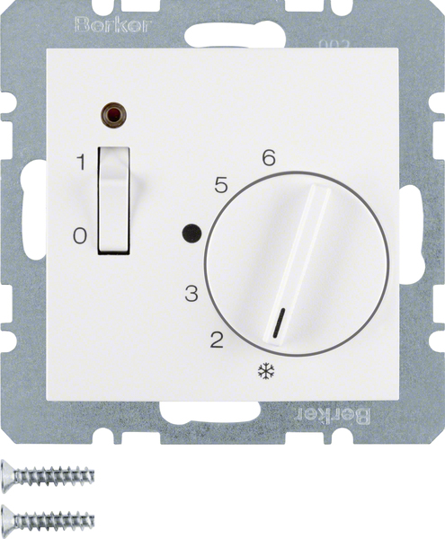 Berker 20308989 Raumtemperaturregler m.Öffner,Zentralstck