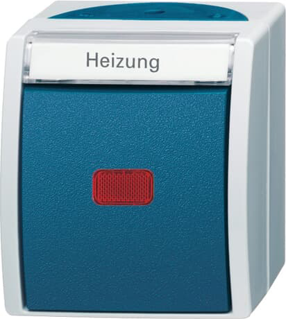 Busch-Jaeger 2601/6 SKWNH-53 Heiz.Notschalter AP, m.Namensschild