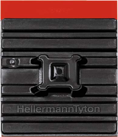 HellermannTyton FMB4APT-A-PA66HS-BK Flexibler Klebesockel schwarz 28x28mm
