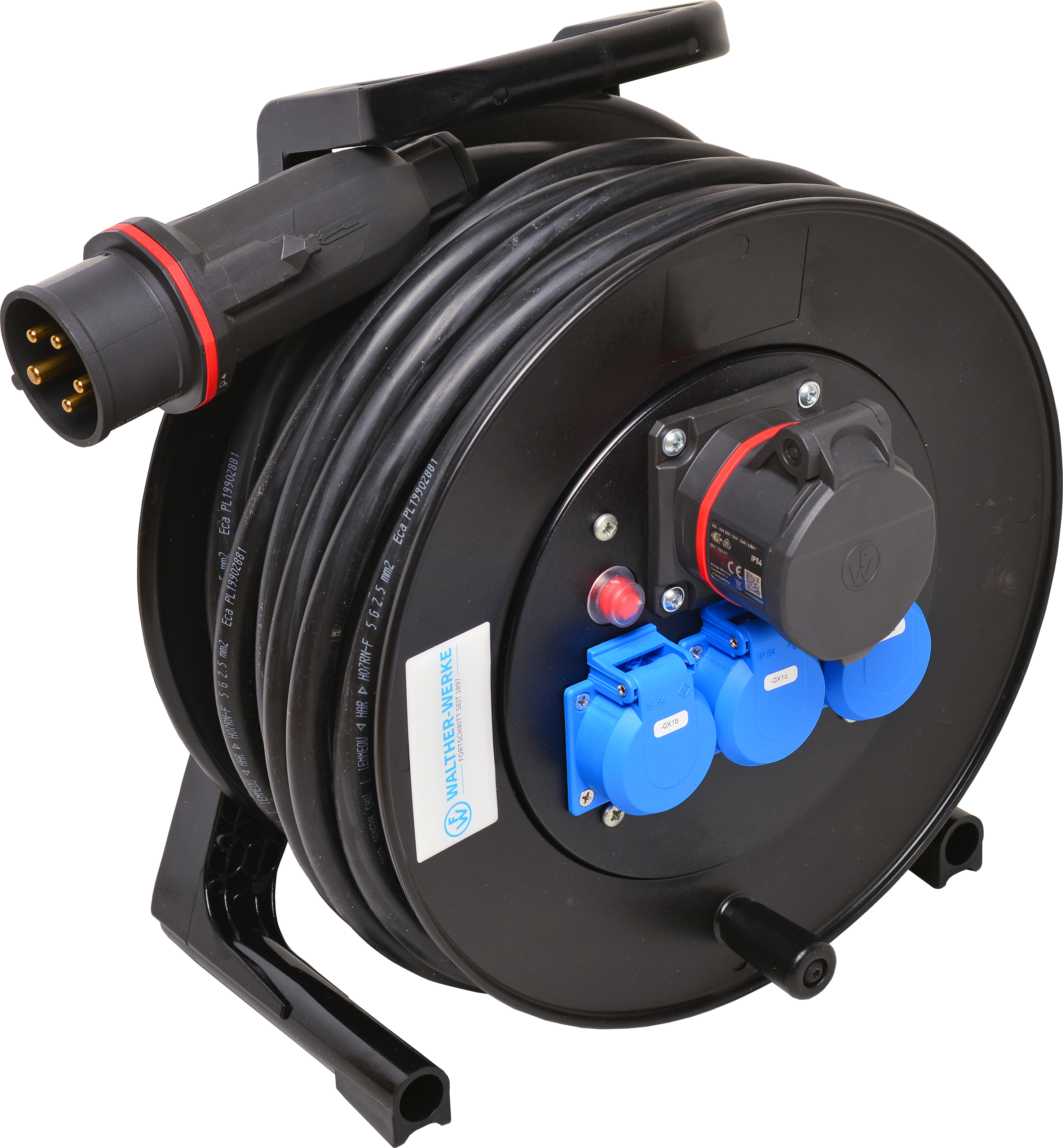 Walther Werke 39100502250310 Kabeltrommel 25m H07RN-F5G2,5