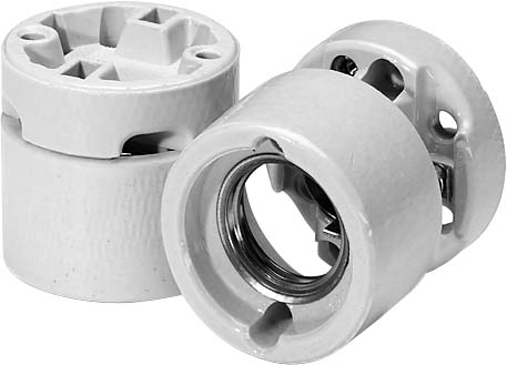 Houben 534835 Edisonfassung 2-tlg Porz. ws E27