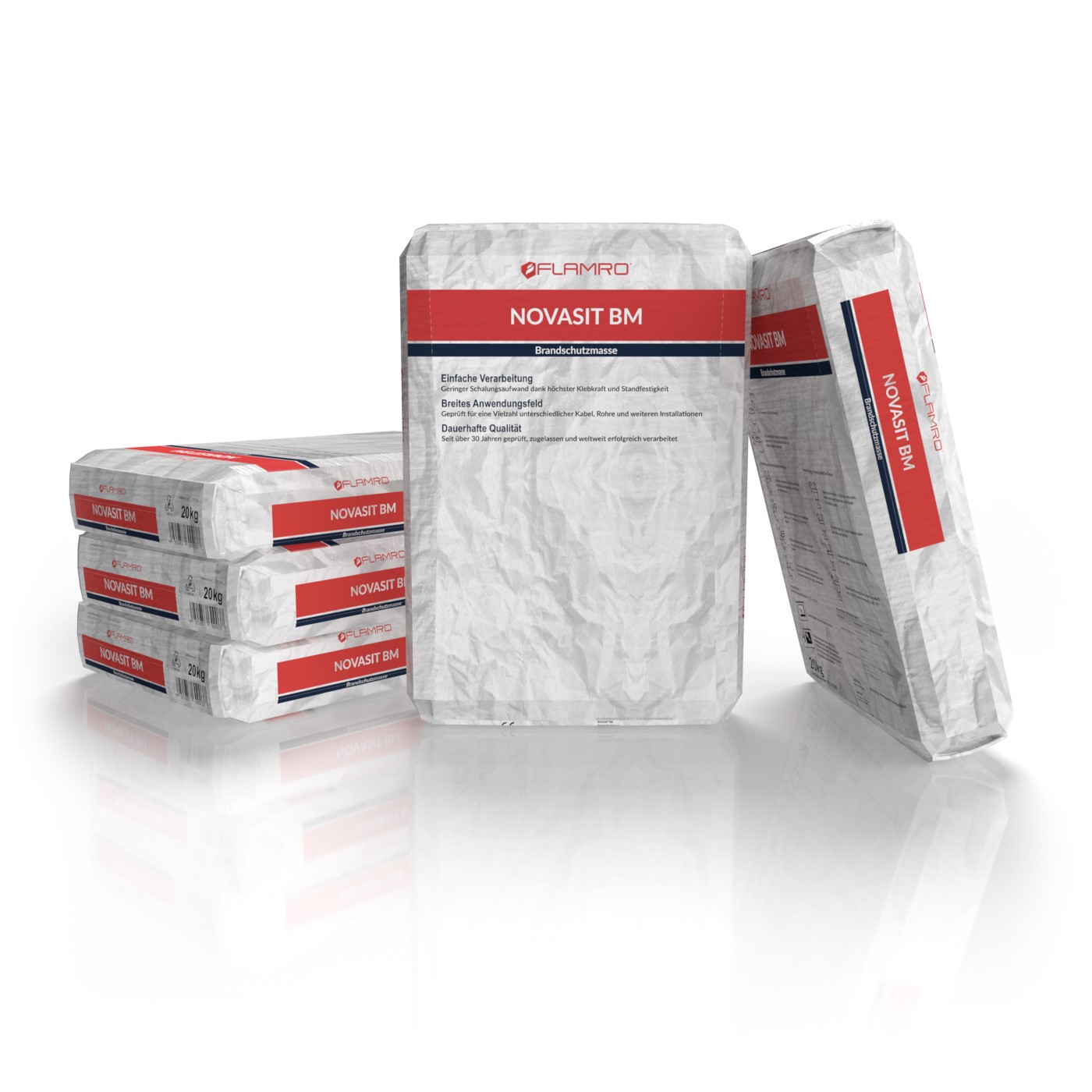 FLAMRO Brandschutz 01161000 (20kg) Brandschutzmasse NOVASIT BM
