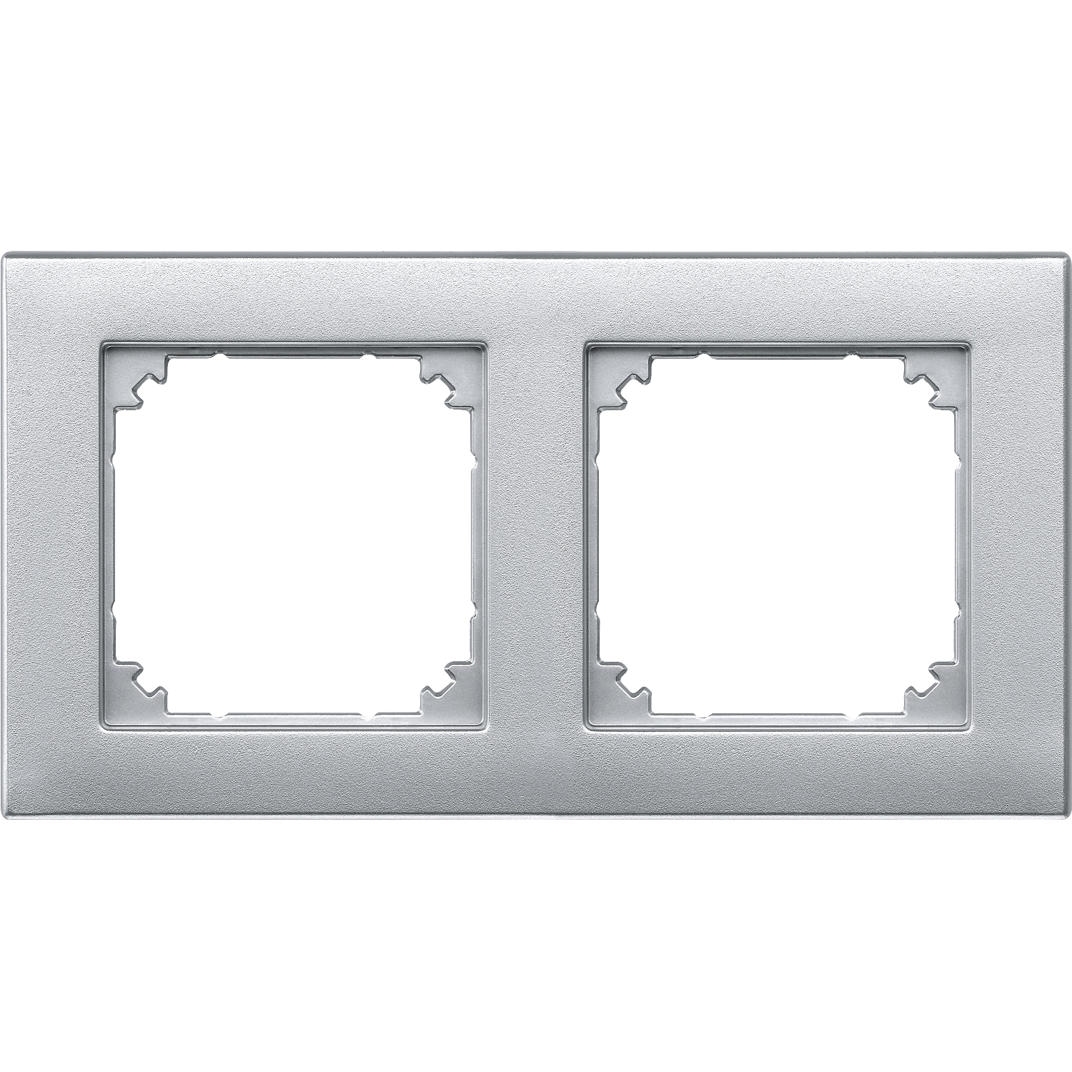 Merten 488260 Rahmen 2f.alu bündiger Einbau