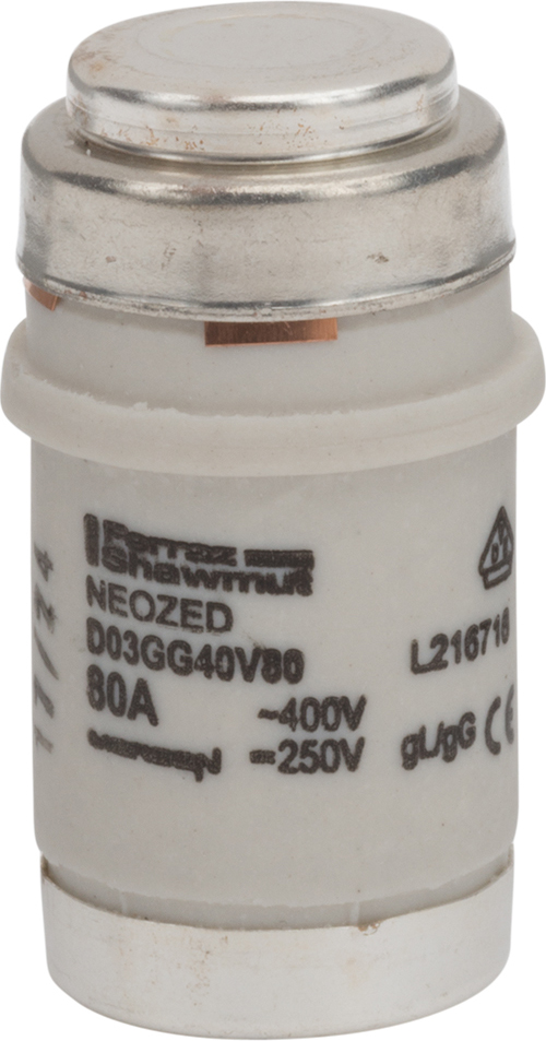 Mersen D03GG40V80 Sicherungseinsatz NEOZED D03 gR 80A/440V