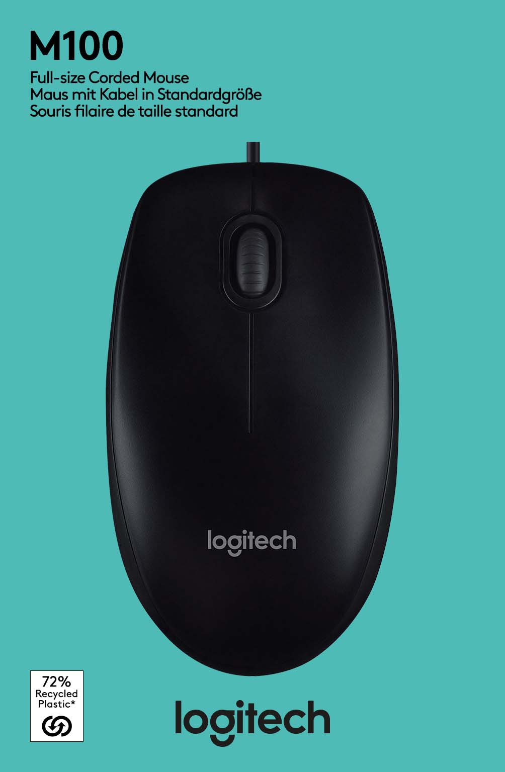 Logitech M100 an 167 Maus Optisch,1000dpi,3T