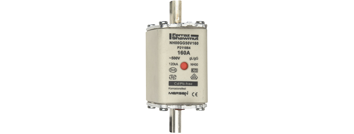 Mersen NH00GG50V160 NH-Sicherungseinsatz SF Gr.00 gG 160A/500VKM