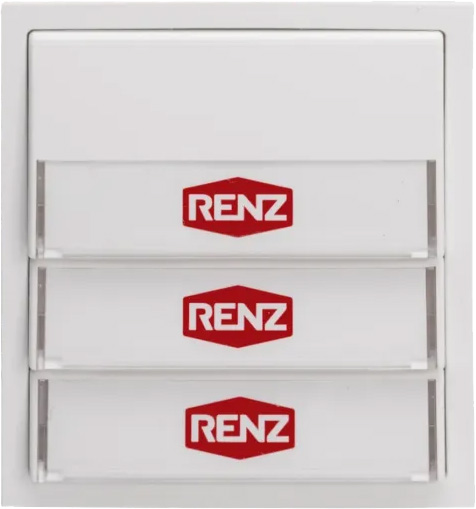 Renz Metallwaren. 97-9-85271 ws Klingelmodul mit 3 Klingeltaster