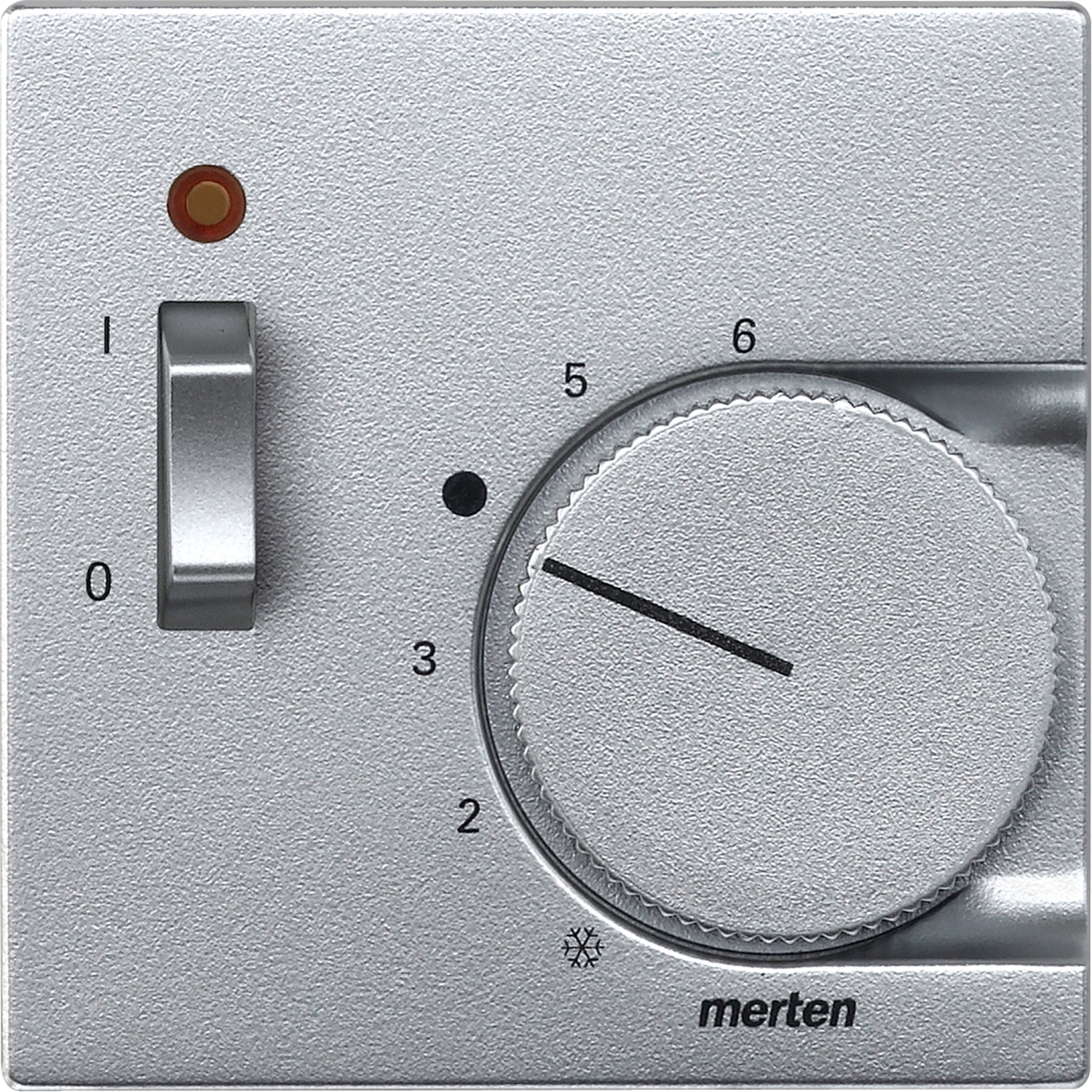 Merten 536160 Zentralplatte alu für Raumther.Einsatz