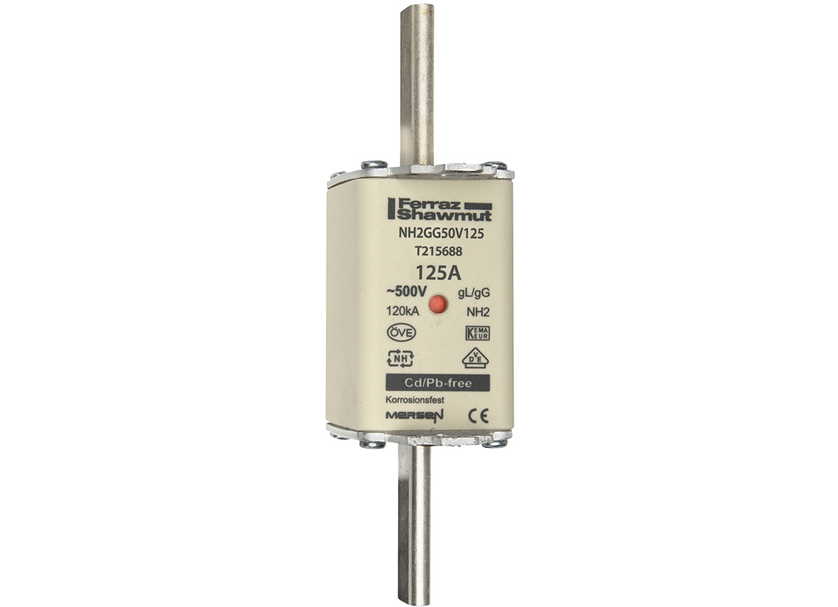 Mersen NH2GG50V125 NH-Sicherungseinsatz SF Gr.2 gG 125A/500V KM