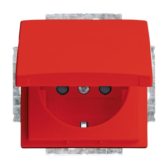 Busch-Jaeger 20 EUKB-917 SCHUKO Steckdosen-Einsatz rot