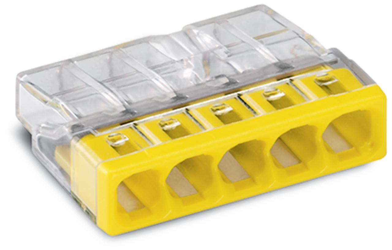 WAGO GmbH & Co. KG 2273-205 Verbindungsdosenklemme 5x 0.5-2.5 gelb