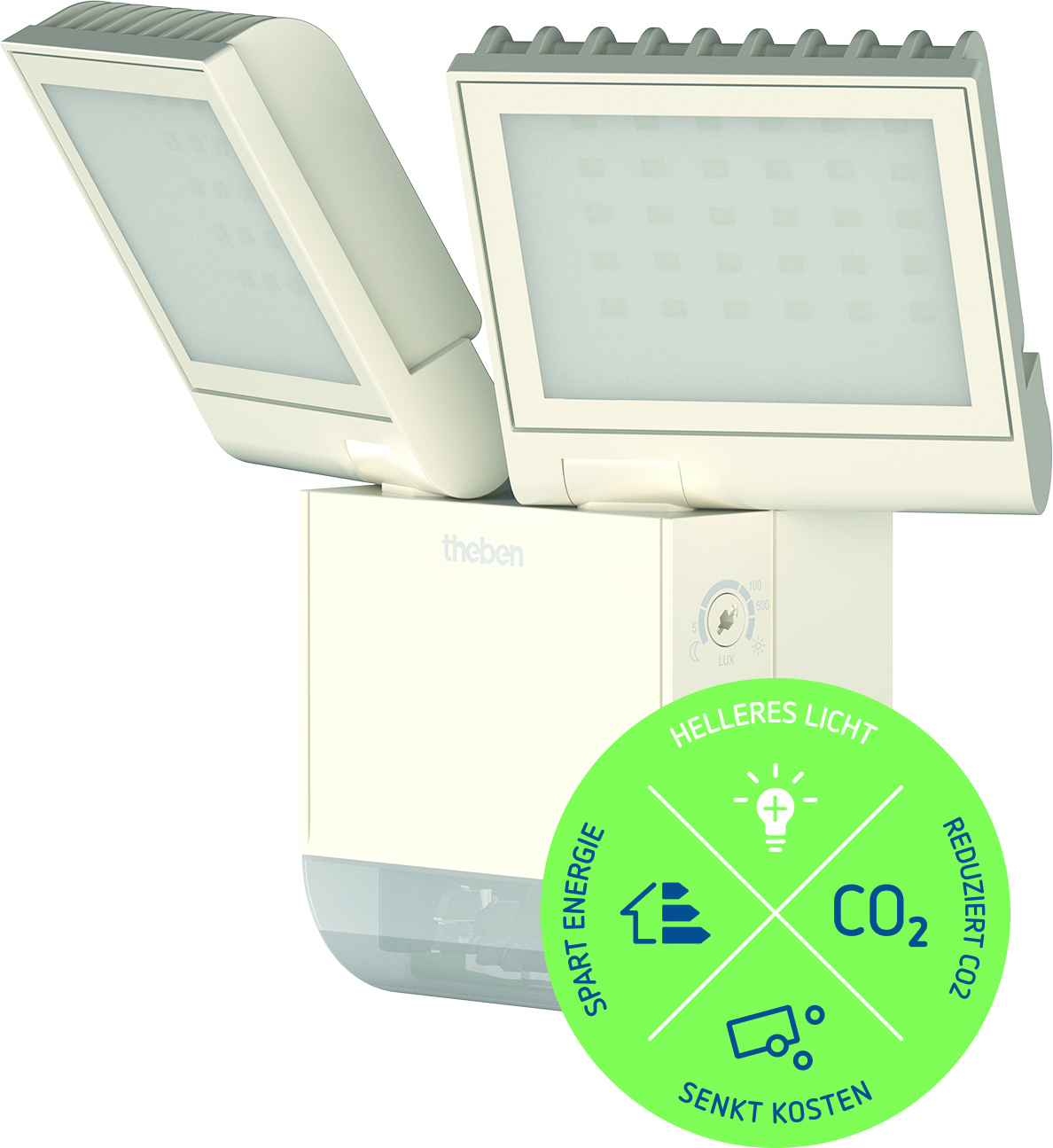 Theben theLeda S17-100 WH LED-Strahler 17 Watt, ws