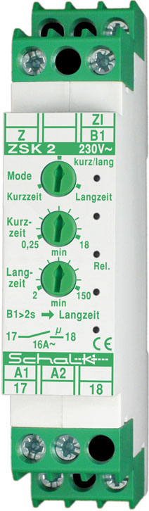 Schalk ZSK 2 Lichtzeit-Impulsschalter m.3 Modi 1S 16A