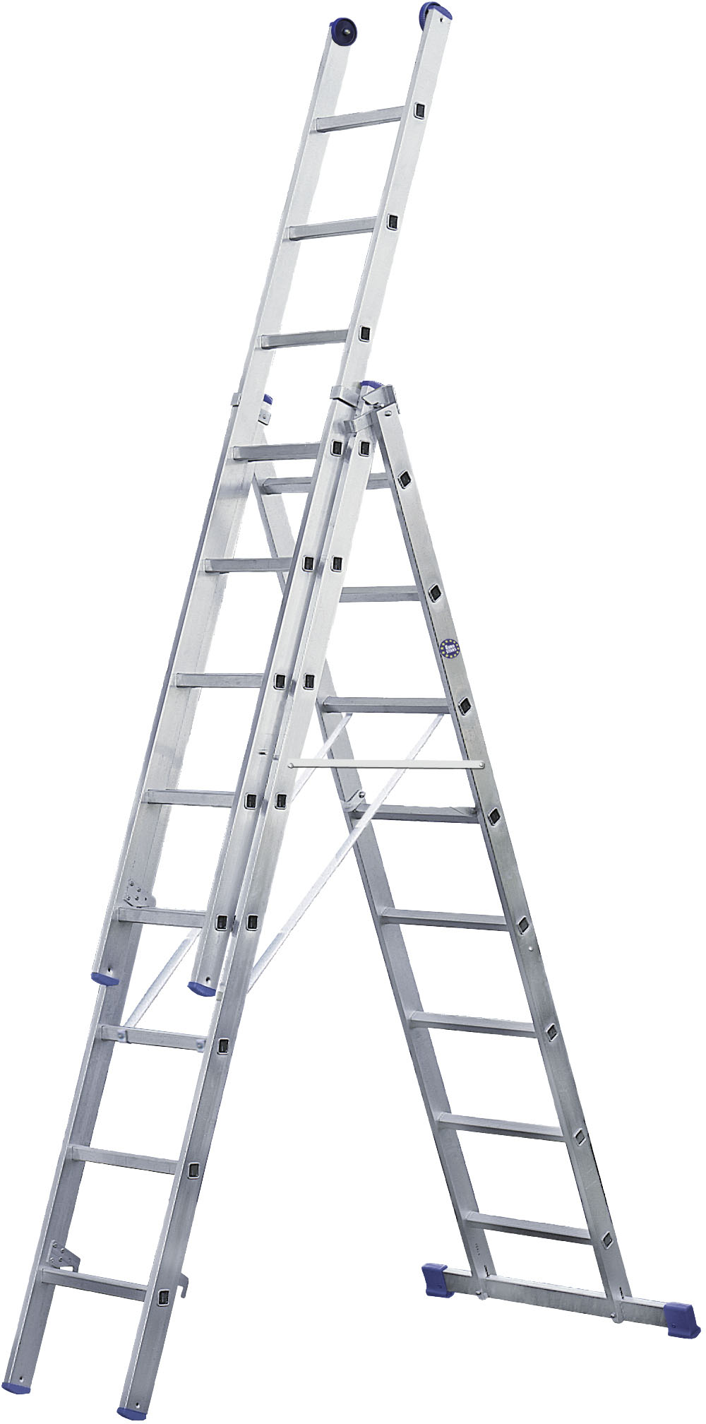 ILLER-LEITER 53012 Alu-Mehrzweckleiter 3-tlg. 3x12 Stufen