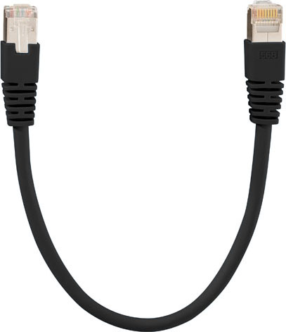 Rutenbeck PK Cat6A 6kV 2m sw Patchkabel