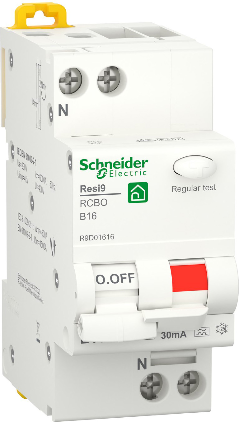Schneider Electric R9D01616 FI/LS 1P+N, 16A, B-Char.