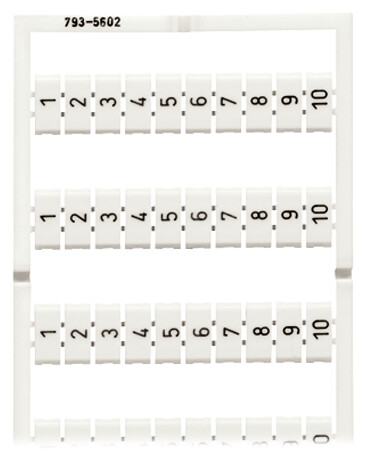 WAGO GmbH & Co. KG 793-5602 WMB-Bezeichnungssystem S:1-10(10X)