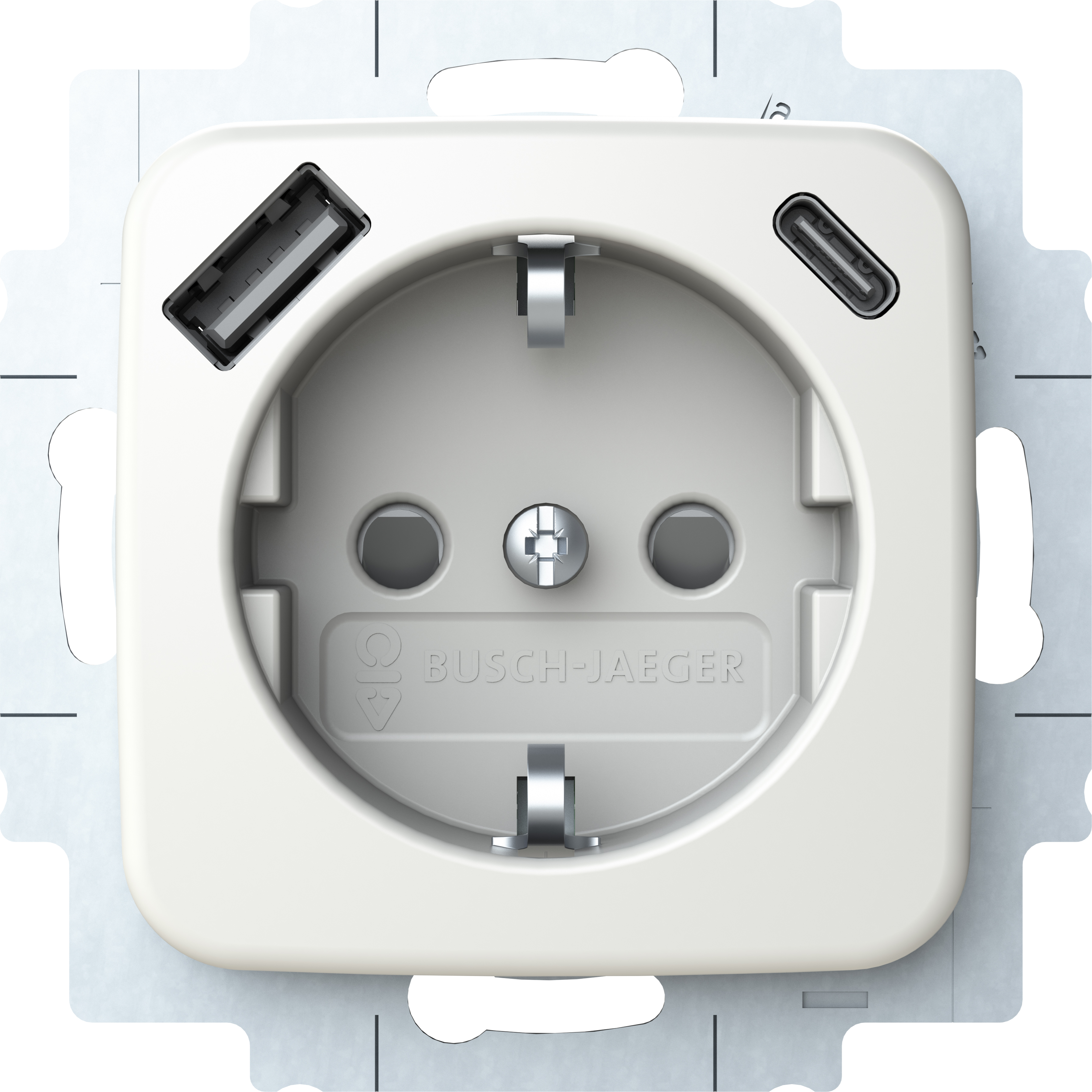 Busch-Jaeger 20 EUCB2USBAC-214 SCHUKO Steckdose USB-A+C