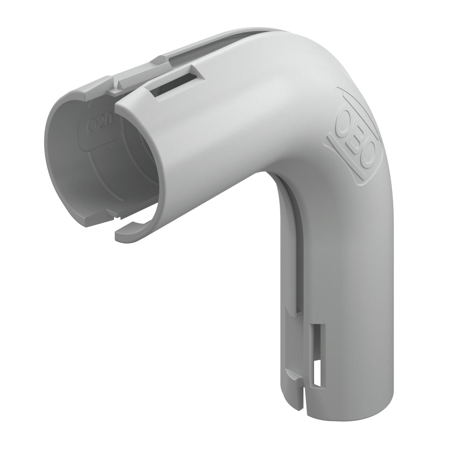OBO Bettermann Vertr 3000 BMS M20 LGR Quick-Pipe-Bogen 90 Grad