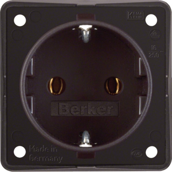 Berker 947782501 Schuko-Steckd.br m.Steckklemmen