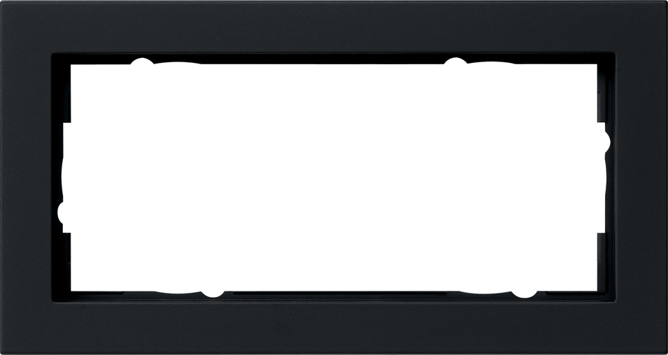 Gira 100209 Abdeckrahmen 2f. sw