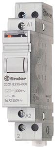 Finder 20.21.8.008.4000 Stromstoßschal.f.DIN-Schie 1S 20A 8AC