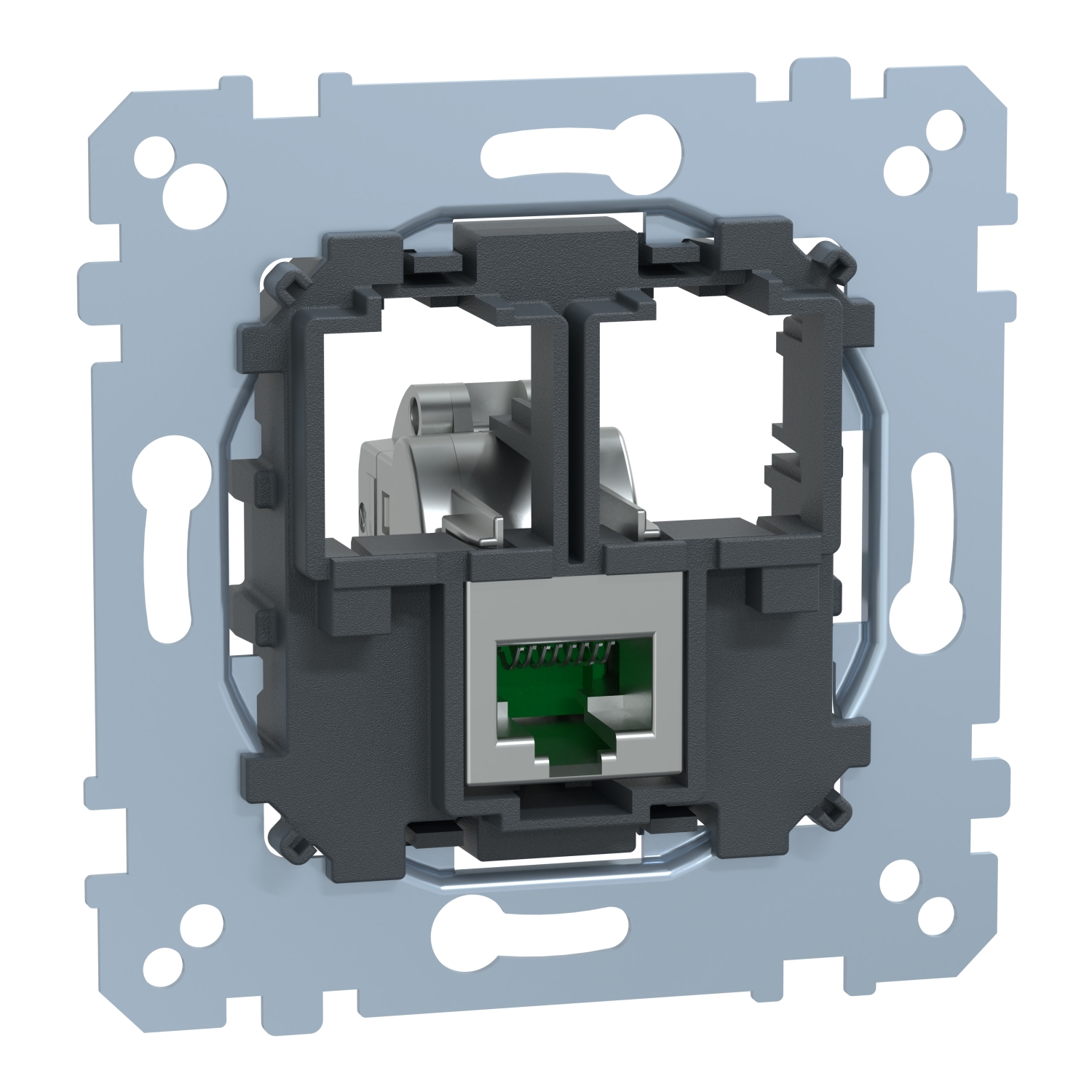 Merten MEG4576-0021 Tragplatte 1fach m. RJ45 Cat6A STP