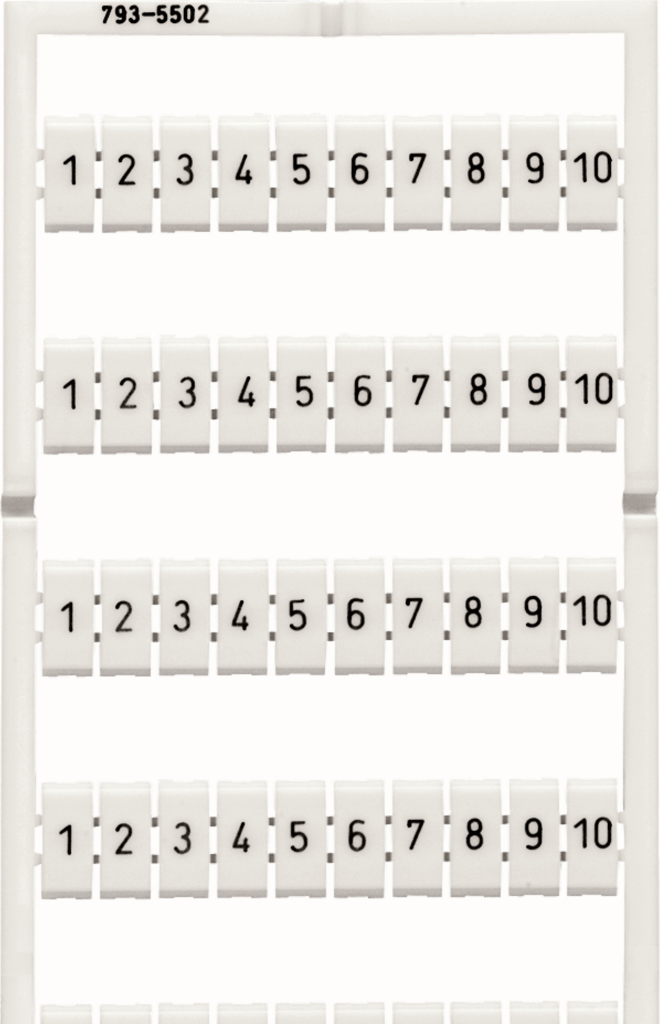 WAGO GmbH & Co. KG 793-5502 WMB-Bezeichnungssystem W:1-10 je(10x)
