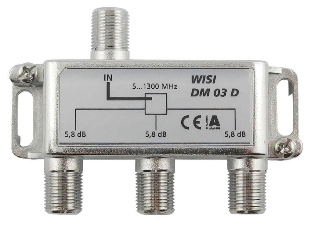 Wisi DM 03 D Verteiler 3f. 5-1300MHz 5,8dB Cl.A