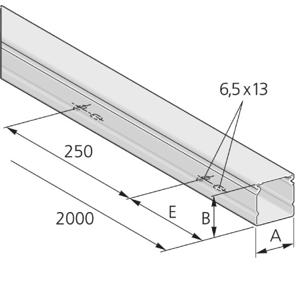 Pflitsch PIK 30/ 30 S Minikanal m.Deckel 30x30x2000 verzinkt