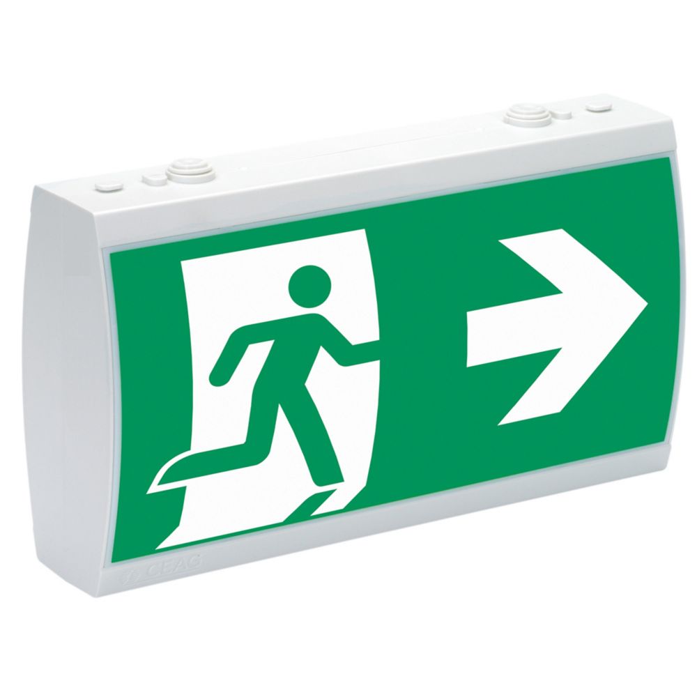 Ceag Notlichtsysteme RZ 29021 LED CG-S Rettungszeichenleuchte LED 4x1W doppel.