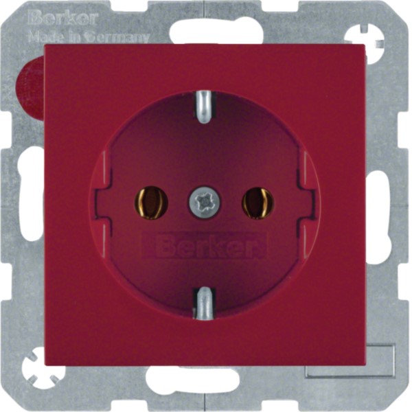 Berker 47438912 SCHUKO-Steckdose rt/gl