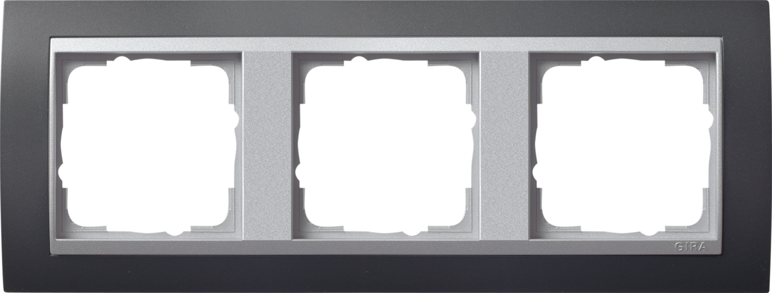 Gira 021381 Abdeckrahmen 3f.anth m.alu.ZL, Event