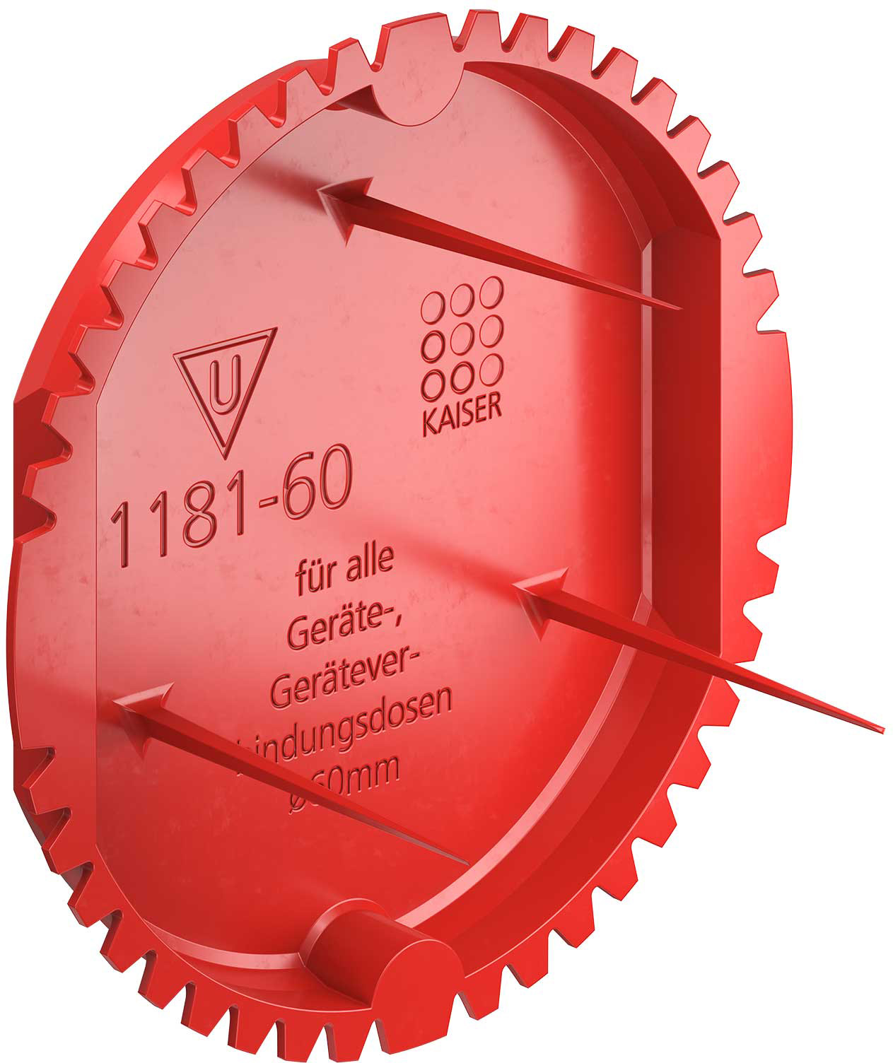 Kaiser 1181-60 Signal-Deckel rot